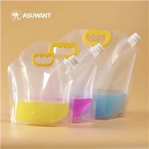 500G Clear Pip Pouch Stand Up med handtagslock