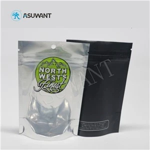 Plastiskt organiskt lå Lukt Proof Gummies Cookies Packaging Marijuana Weed Bag