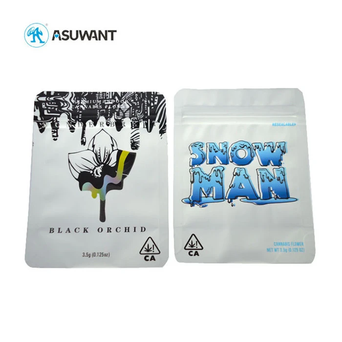 Custom Printing Resealable Stand Up Pouch With Zipper