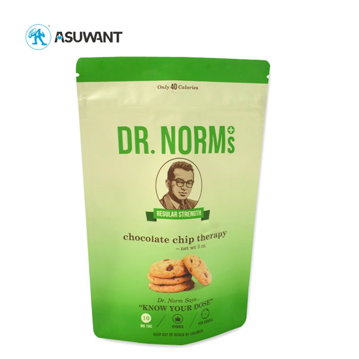 VMPET Green Plastic Bag Food Packaging , Food Grade Bags For Food Packaging