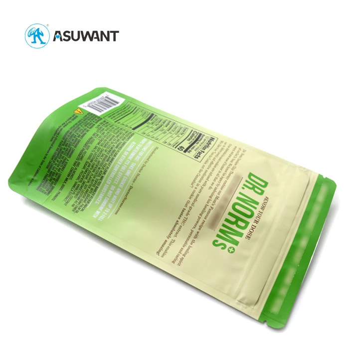 VMPET Green Plastic Bag Food Packaging , Food Grade Bags For Food Packaging
