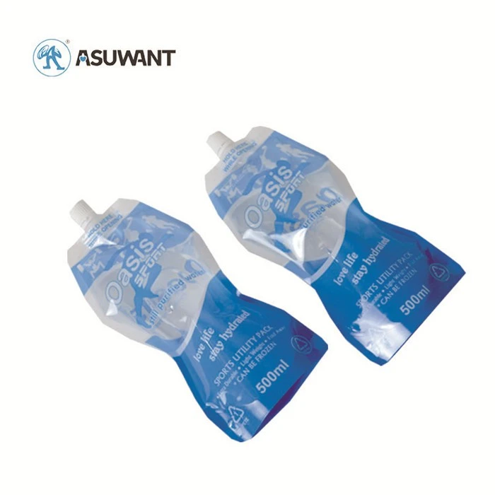 100 500 1500 2500 5000 Ml Detergent Liquid Packaging Biologiskt nedbrytbar dryck Spouted Stand Up Pouch Bag för juicefyllning med munstycke