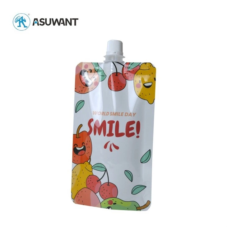 Juice Drink Water Packaging In Stock Spout Pouch Digital Printing suppliers